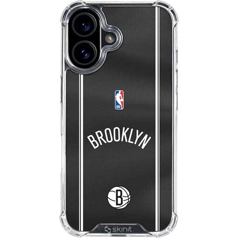 NBA Brooklyn Nets Jersey iPhone 16 Clear Case